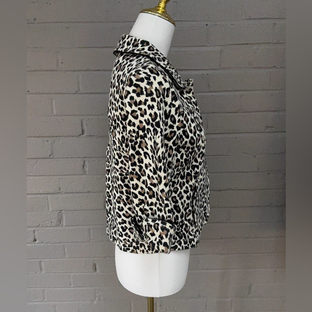 Twenty One Leopard Crop Jacket S - Picture 8 of 13